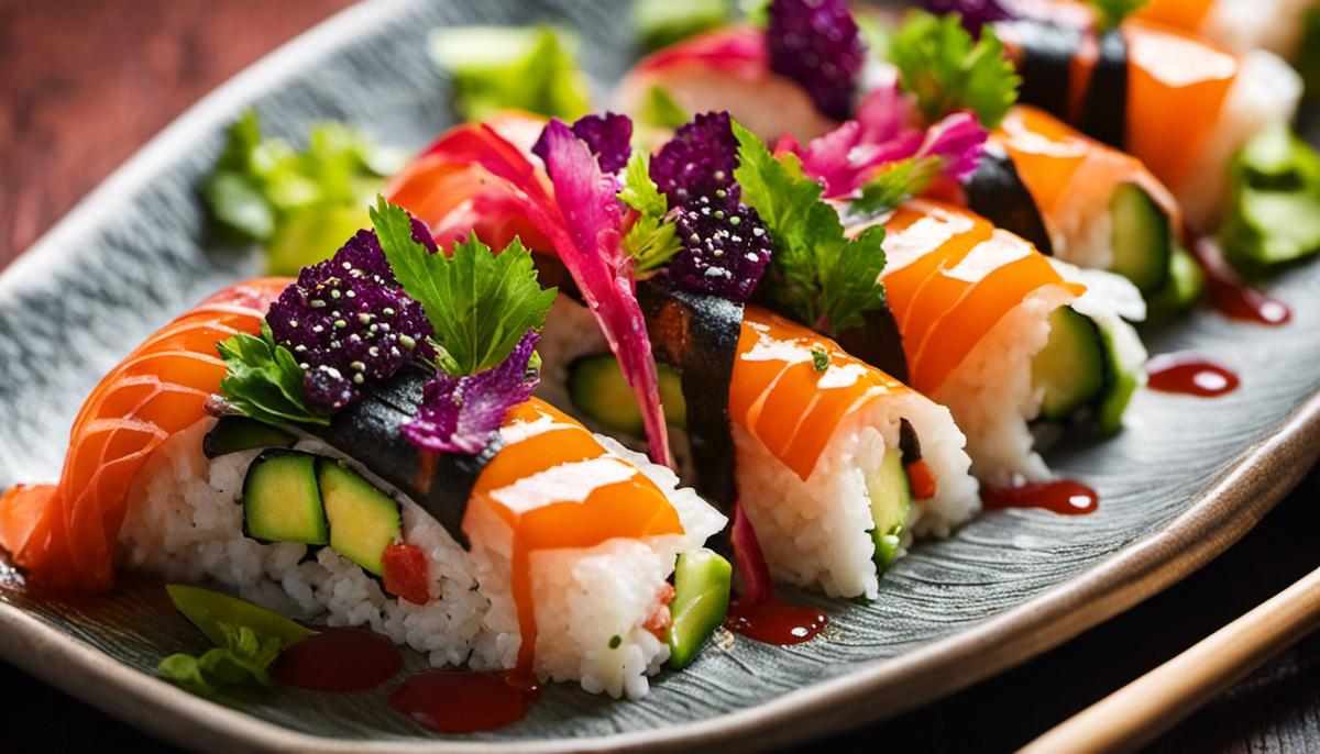 Drachenrolle Sushi: Eine Explosion exotischer Aromen
